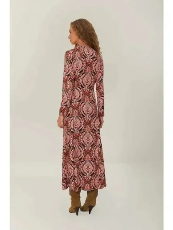 NWT Womens Farm Rio (Item- 625) Multicolor Pineapple Jewelry Maxi Dress XS - Picture 4 of 15